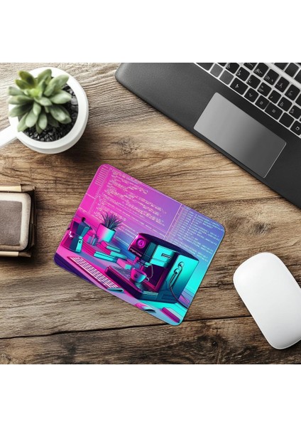 Espresso Makinesiyle Zenginleştirilmiş Kod Mouse Pad - 19X23 cm 2 mm Dikdörtgen Ithal Baskılı Mouse Pad