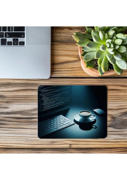 Dark Mode Minimalist Kodlama Mousepad - 19X23 cm 2 mm Dikdörtgen Ithal Baskılı Mouse Pad modelleri
