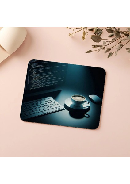 Dark Mode Minimalist Kodlama Mousepad - 19X23 cm 2 mm Dikdörtgen Ithal Baskılı Mouse Pad indirimleri
