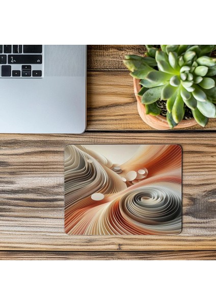 Ritimli Elips Desenli Sade Mouse Pad - 19X23 cm 2 mm Dikdörtgen Ithal Baskılı Mouse Pad modelleri