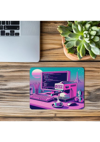 Git Branch Projeksiyonlu Mousepad – Espresso Önü - 19X23 cm 2 mm Dikdörtgen Ithal Baskılı Mouse Pad modelleri
