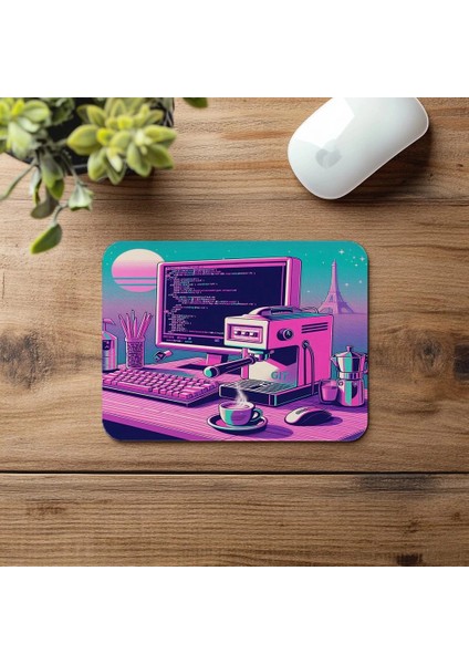 Git Branch Projeksiyonlu Mousepad – Espresso Önü - 19X23 cm 2 mm Dikdörtgen Ithal Baskılı Mouse Pad fırsatları