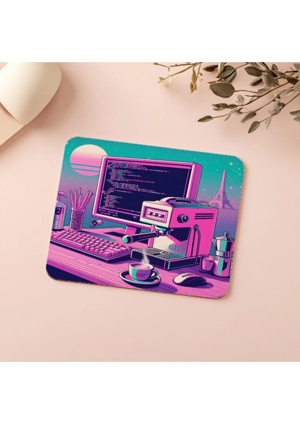 Git Branch Projeksiyonlu Mousepad – Espresso Önü - 19X23 cm 2 mm Dikdörtgen Ithal Baskılı Mouse Pad indirimleri