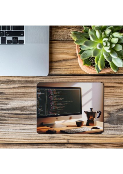 Gün Işığı Alan Kod Masası Mousepad Tasarımı - 19X23 cm 2 mm Dikdörtgen Ithal Baskılı Mouse Pad modelleri