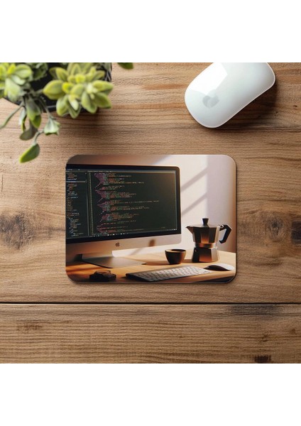 Gün Işığı Alan Kod Masası Mousepad Tasarımı - 19X23 cm 2 mm Dikdörtgen Ithal Baskılı Mouse Pad fırsatları