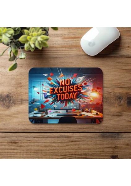 Bahaneleri Bırak Temalı Mouse Pad - 19X23 cm 2 mm Dikdörtgen Ithal Baskılı Mouse Pad fırsatları