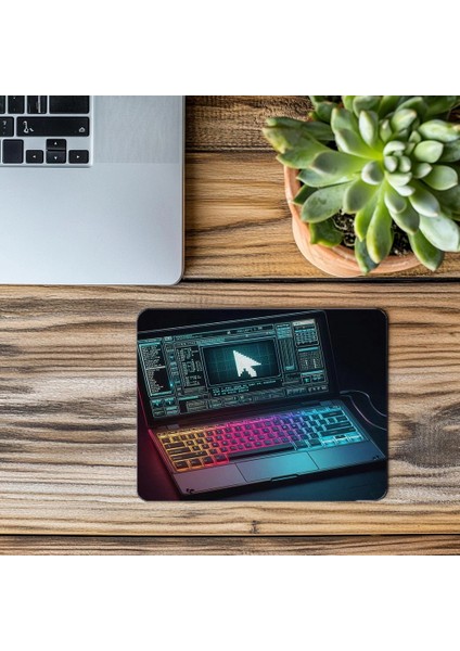 Retro-Fütüristik Dizüstü Bilgisayar Mouse Pad - 19X23 cm 2 mm Dikdörtgen Ithal Baskılı Mouse Pad modelleri