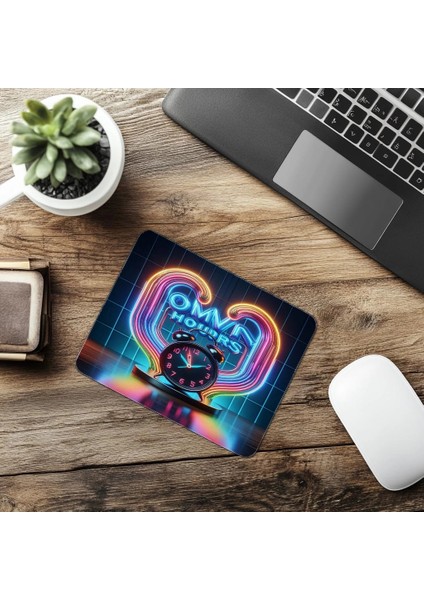 Zamanına Sahip Çık Sloganlı Parlak Tasarım - 19X23 cm 2 mm Dikdörtgen Ithal Baskılı Mouse Pad