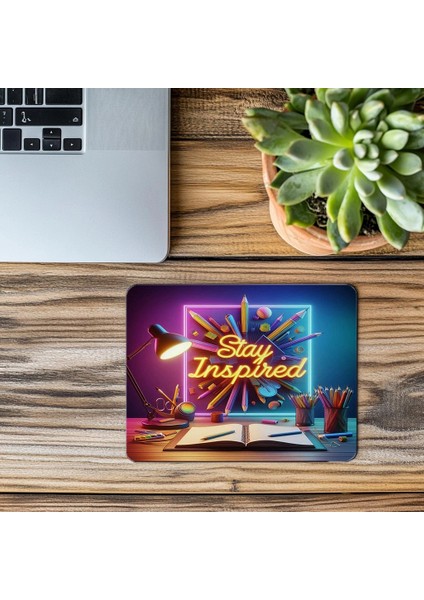 Canlı Işıklarla Tasarlanmış 3D Motivasyon Mousepad - 19X23 cm 2 mm Dikdörtgen Ithal Baskılı Mouse Pad modelleri