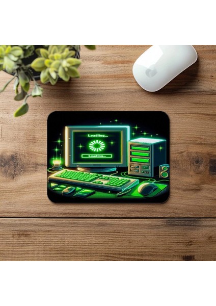 Pixel Art Bilgisayar Temalı Gamer Mousepad - 19X23 cm 2 mm Dikdörtgen Ithal Baskılı Mouse Pad fırsatları