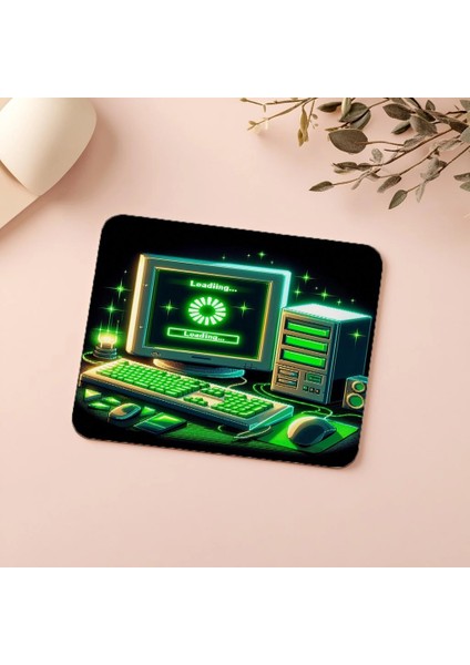 Pixel Art Bilgisayar Temalı Gamer Mousepad - 19X23 cm 2 mm Dikdörtgen Ithal Baskılı Mouse Pad indirimleri