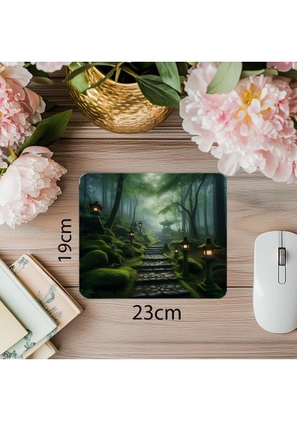 Zen Doğal Yürüyüş Yolu Mouse Pad - 19X23 cm 2 mm Dikdörtgen Ithal Baskılı Mouse Pad