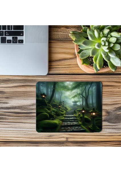 Zen Doğal Yürüyüş Yolu Mouse Pad - 19X23 cm 2 mm Dikdörtgen Ithal Baskılı Mouse Pad modelleri