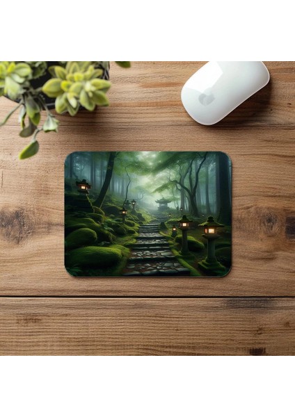 Zen Doğal Yürüyüş Yolu Mouse Pad - 19X23 cm 2 mm Dikdörtgen Ithal Baskılı Mouse Pad fırsatları