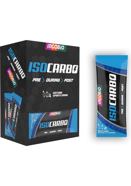 Ingobio IsoCarbo Elektrolitli İzotonik Sporcu İçeceği | 10 Adet