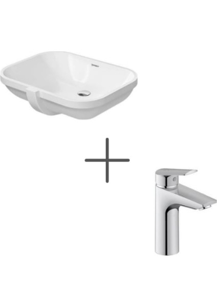 D-Code 56 cm Tezgahaltı Lavabo ve No.1 Lavabo Bataryası, Medium