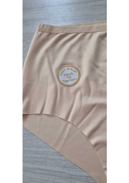 Kadın 3 Lü Ten Beli Lastikli Kaymaz Yüksek Bel Lazer Kesim Iz Yapmaz Külot 3060 fiyatları