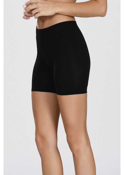 Siyah Seamless Kısa Şort Külot fiyatları