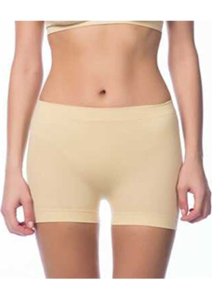 2007 Kadın Siyah Taktel Dikişsiz Boxer Şort Yüksek Bel Külot (3 Adet) modelleri