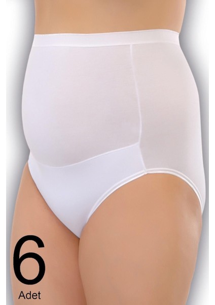 Kadın Beyaz 6'lı Paket Pamuk Hamile Külodu Külot fiyatları