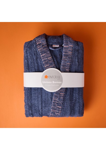 Soft Sun Madness Unisex Bornoz - Mavi - S/m