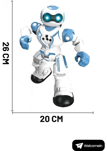 16 Fonksiyonlu Şarjlı Uzaktan Kumandalı Akıllı Robot Sesli Işıklı Programlama Dans Moonwalk Robot fırsatları