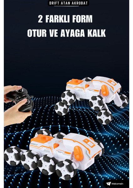 8 Teker Buhar Atan Köpek Akrobat Araba Şarjlı Işıklı Tırmanan Full Fonksiyon Kumandalı Oyuncak Araç indirimleri