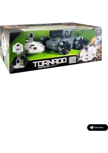 Oyuncak 2.4 Ghz Uzaktan Kumandalı Şarjlı Full Fonksiyon Şarjlı Ufo Avcısı Akrobatik Tank Araba 2in1