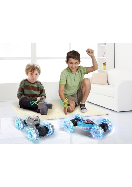 Bileklik ve Uzaktan Kumanda Kontrollü 360° Hareket Full Fonksiyon Şarjlı Işıklı Sesli 4x4 Offroad Rc