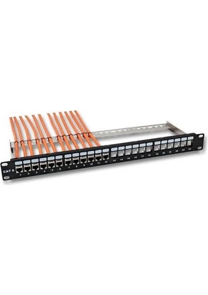Uranıum 24 Port UB24-3824L Cat6 Boş Patch Panel (10C-SB1U24PCAT6URE1A)