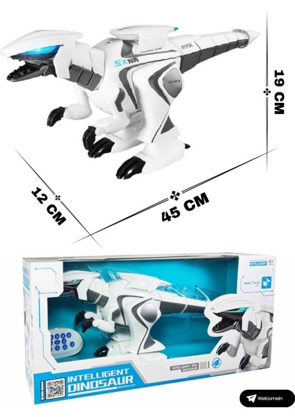 Oyuncak Uzaktan Kumandalı 13 Fonksiyonlu El Sensörlü Şarjlı Etkileşimli Işıklı Müzikli Robot Dinozor modelleri