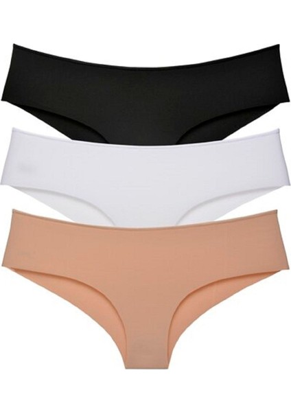 Kadın Renkli Iz Yapmayan Lazer Kesim Külot 6'lı