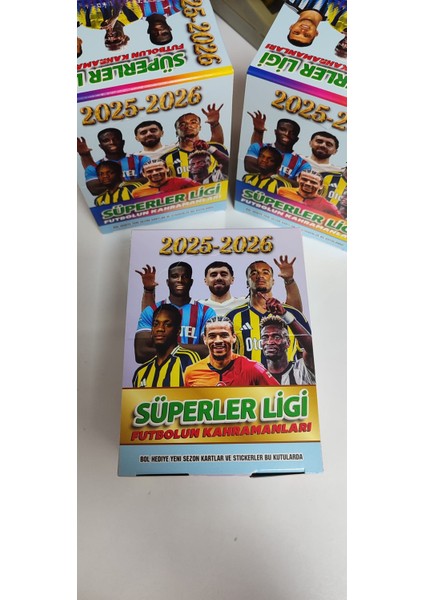 Süperler Ligi Futbolun Kahramanları | 10 Mini Kutu 60 Kart + 10 Sticker 2026 Güncel Transferler fırsatları