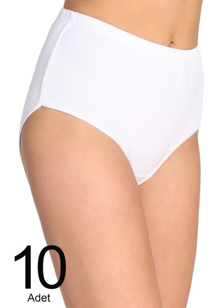 Kadın Beyaz 10'lu Paket Ribana Bato Külot ELF568T0922CCM10 fiyatları