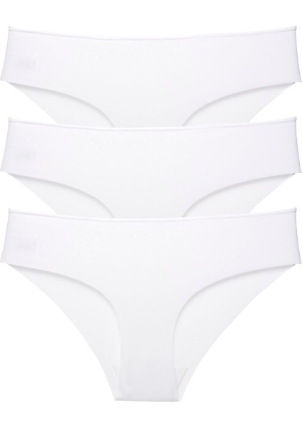 Düşük Bel Dikişsiz Lazer Kesim Külot 3'lü Paket