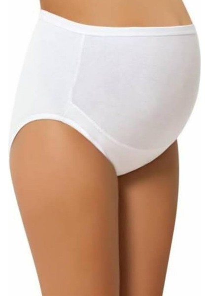Beyaz Hamile Külot 2510 6"lı Paket