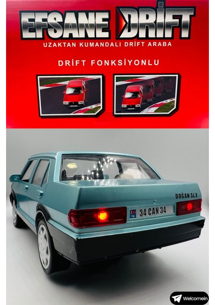 Uzaktan Kumandalı Tofaş Araba Şarjlı Işıklı Drift Atabilen Yedek Lastikli 360 Hareket Full Fonksiyon fırsatları