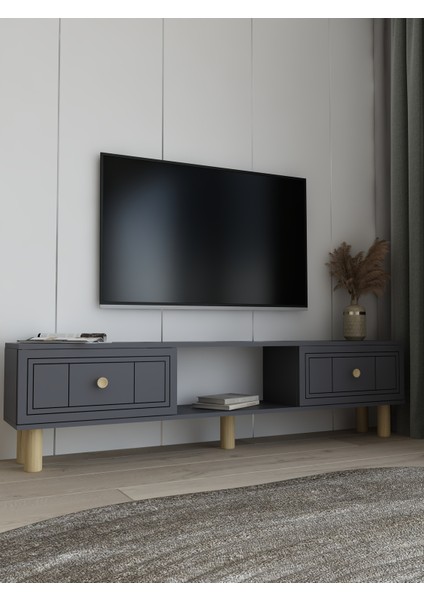 Darioct Bohem Tv Sehpası Antrasit-Antrasit