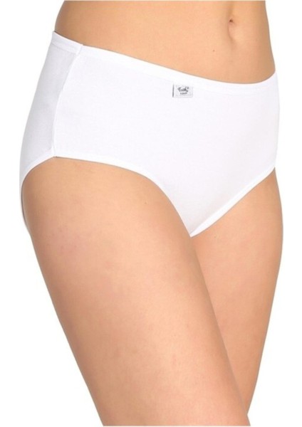Kadın Beyaz 10'lu Paket Likralı Bato Külot ELF568T0924CCM10