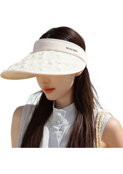 Kadınlar Için Çiçek Desenli Yazlık Güneş Şapkası, Rahat ve Güneşe Dayanıklı, Geniş Kenarlı Açık Hava Bisiklet Şapkası (Yurt Dışından)