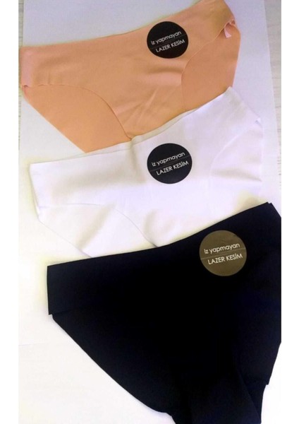 Kadın Çok Renkli Dikişsiz Lazer Kesim Külot