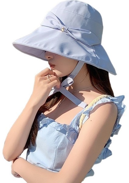 Yeni Açık Hava Moda Güneşlik Güneş Koruması Tüm Maç Büyük Siperlik Seyahat Küçük Yüz Hafif Lüks Üst Düzey Balıkçı Şapkası Kadın Yaz (Yurt Dışından)