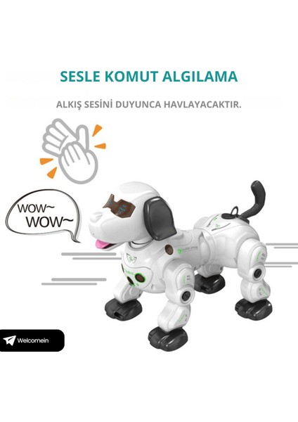 El Sensörlü Uzaktan Kumandalı Sesli ve Işıklı Robot Köpek Buhar Çıkartan Kumandayı Takip Eder fırsatları