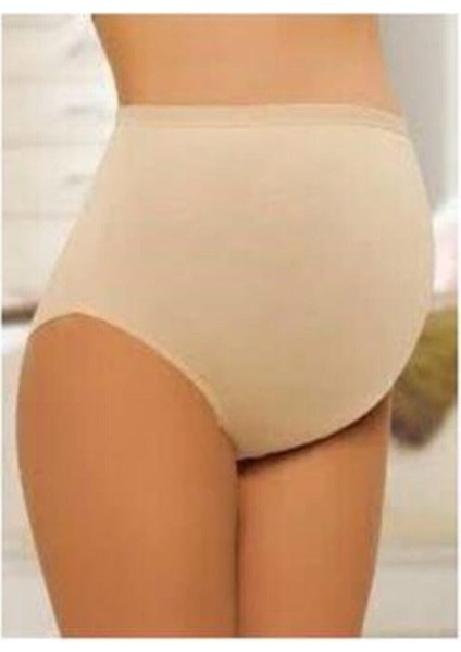 Kadın 3'lü Ten Yüksel Bel Pamuklu Hamile Lohusa Külot 540