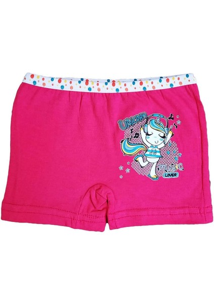 12LI Kız Çocuk Renkli Likralı Pamuklu Boxer Külot fırsatları