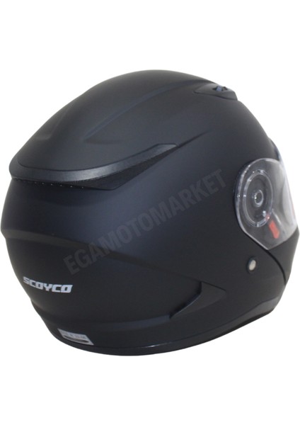 Night FF-868 Çene Açılır Kask Mat Siyah – Güneş Vizörlü, D modelleri