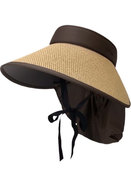 Genişletilmiş Siperlikli, Anti-Ultraviyole Boyun Korumalı, Üstü Boş Yeni Yazlık Güneş Şapkası (Yurt Dışından)