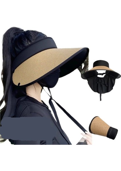 Genişletilmiş Siperlikli, Anti-Ultraviyole Boyun Korumalı, Üstü Boş Yeni Yazlık Güneş Şapkası (Yurt Dışından) fiyatları