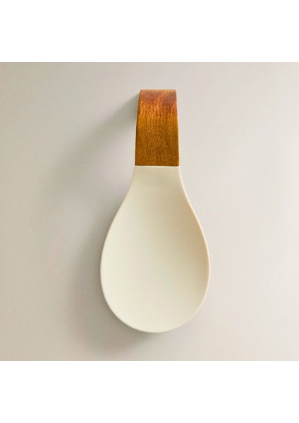 Ahşap Kaşık Tutucu 22 × 10 × 3,9 cm | Akasya + Dayanıklı Silikon, Mutfak Organizer Kaşıklık fırsatları