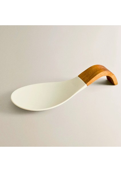 Ahşap Kaşık Tutucu 22 × 10 × 3,9 cm | Akasya + Dayanıklı Silikon, Mutfak Organizer Kaşıklık indirimleri